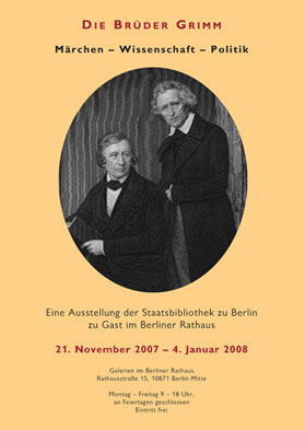 Ausstellungs Plakat - Die Brder Grimm in der Staatsbibliothek zu Berlin